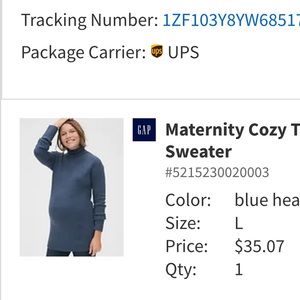 Maternity funnel neck sweater